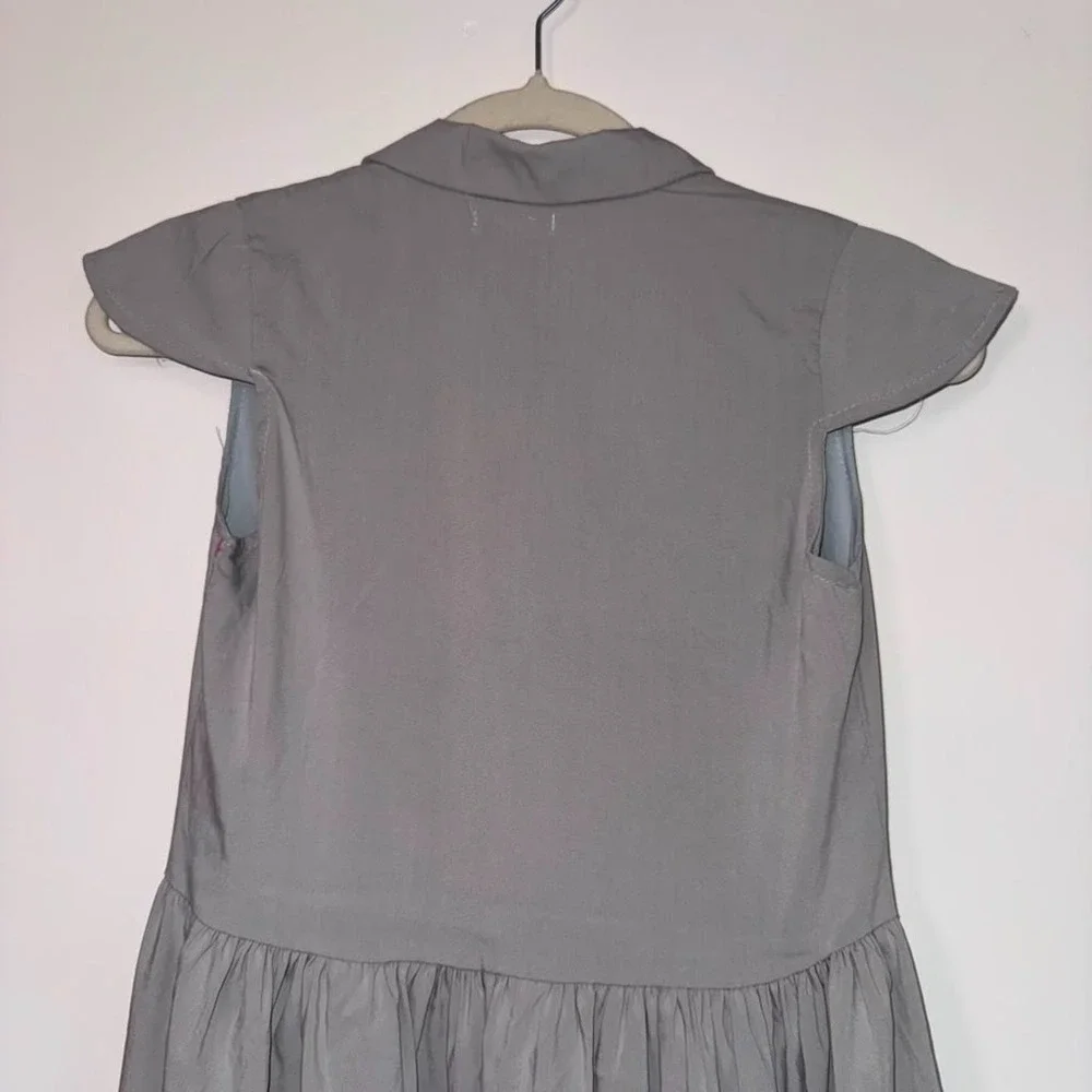 NWT Fruity Couture Girls Size 10-12yr Dress Double Breasted Short Cap Sleeves